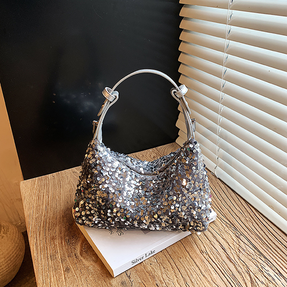 Luxury Bags 2026 Trends - Women's Sequins Single Shoulder Bag Shiny