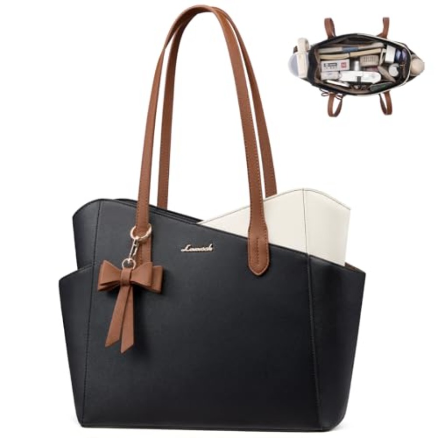 LOVEVOOK Tote Purse for Women  - Structured Handbag Top Handle 评论和价格