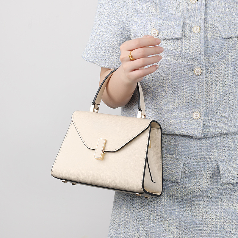 Elegant Cream Top Handle Handb - Structured Handbag Top Handle 评论和价格