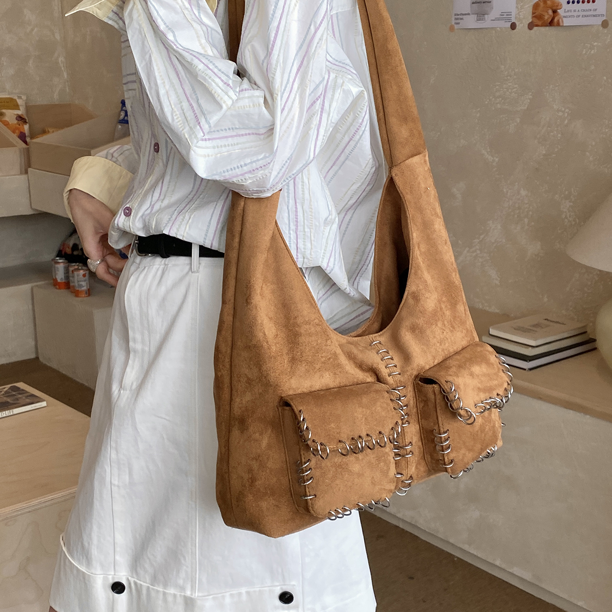 Women's Suede Large-Capacity S - Luxury Bags 2026 Trends 评论和价格