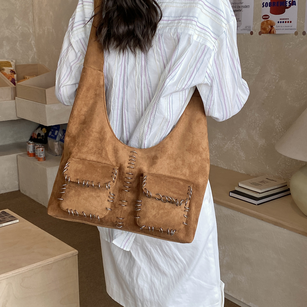 Women's Suede Large-Capacity S - Luxury Bags 2026 Trends 评论和价格