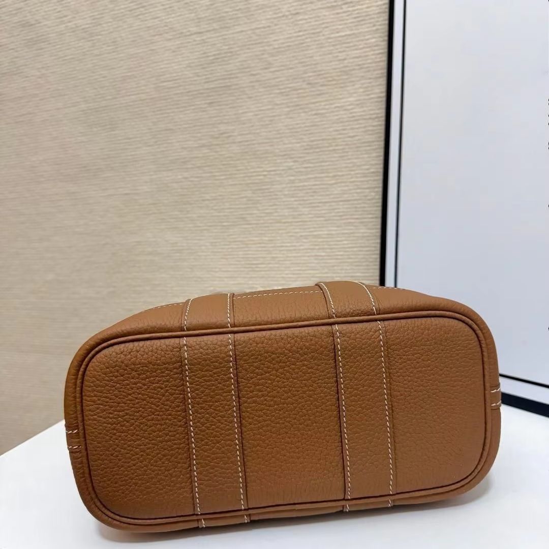 Tan pebbled leather tote bag w - Structured Handbag Top Handle 评论和价格