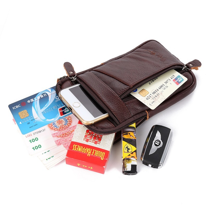 Men Luxury Genuine Leather Pho - Luxury Bags Mini 评论和价格