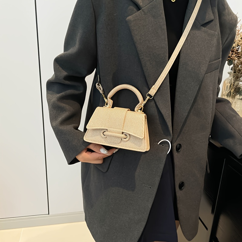 Women's Fashion Woven Mini Han - Structured Handbag Top Handle 评论和价格