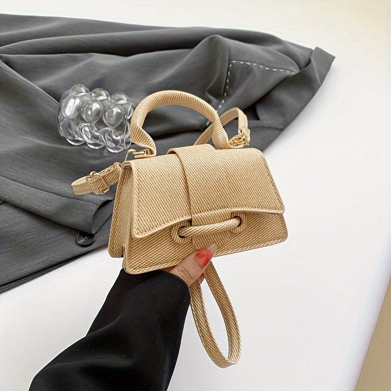 Women's Fashion Woven Mini Han - Structured Handbag Top Handle 评论和价格