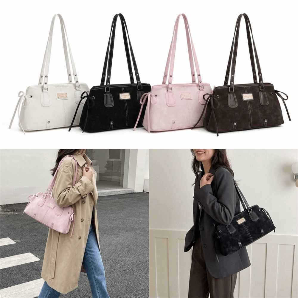 Minimalist Faux Leather Tote B - Structured Handbag Top Handle 评论和价格
