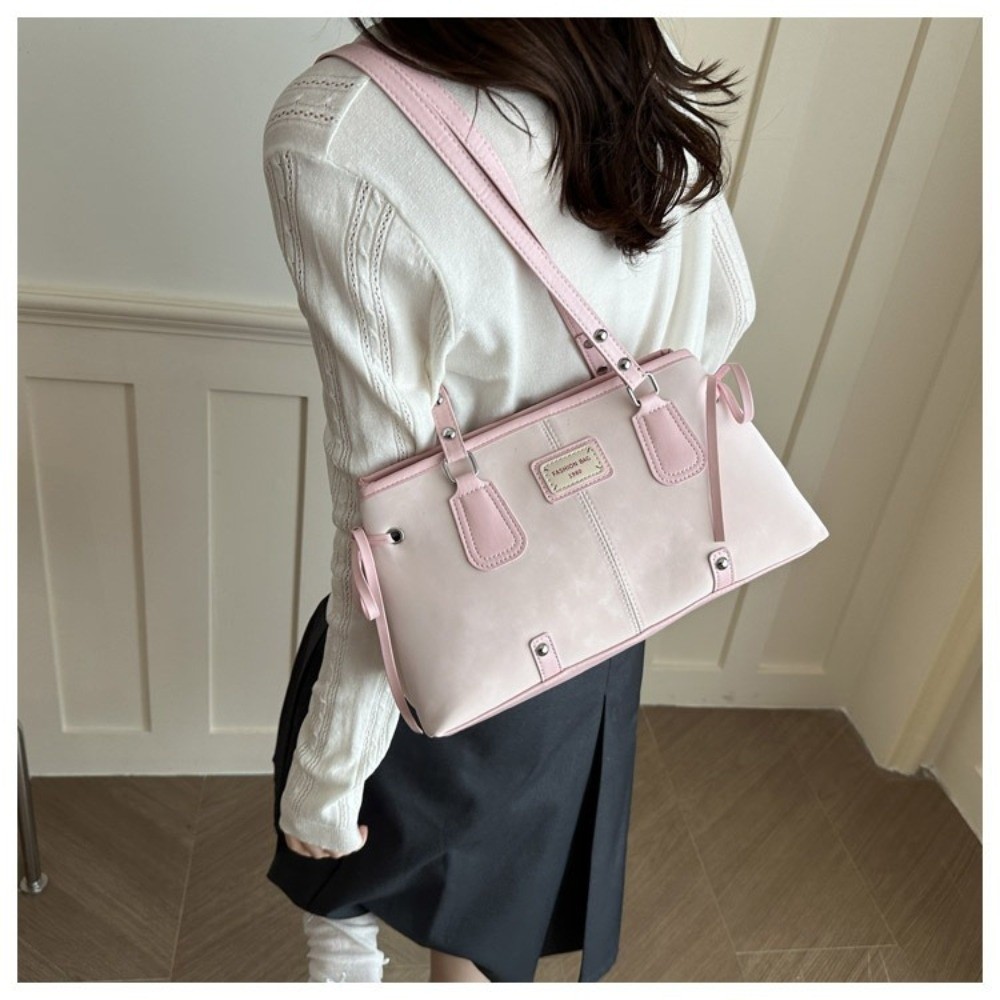 Minimalist Faux Leather Tote B - Structured Handbag Top Handle 评论和价格