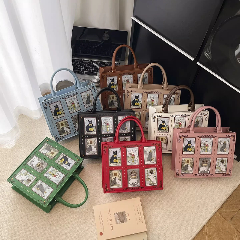 Women'S Tarot Card Cat Print H - Luxury Bags Edit 评论和价格