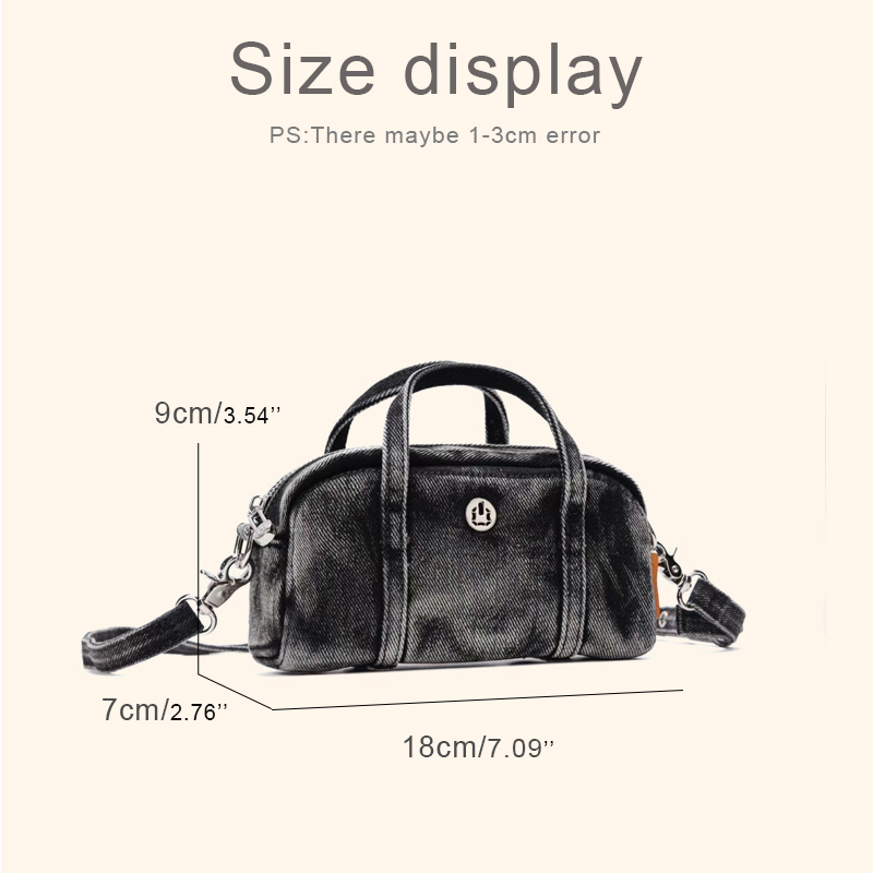 Korean Casual Mini Denim Box B - Luxury Bags Mini 评论和价格