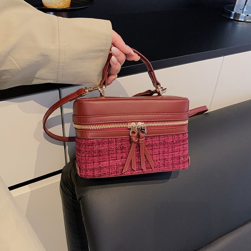Women's PU leather Crossbody S - Structured Handbag Top Handle 评论和价格