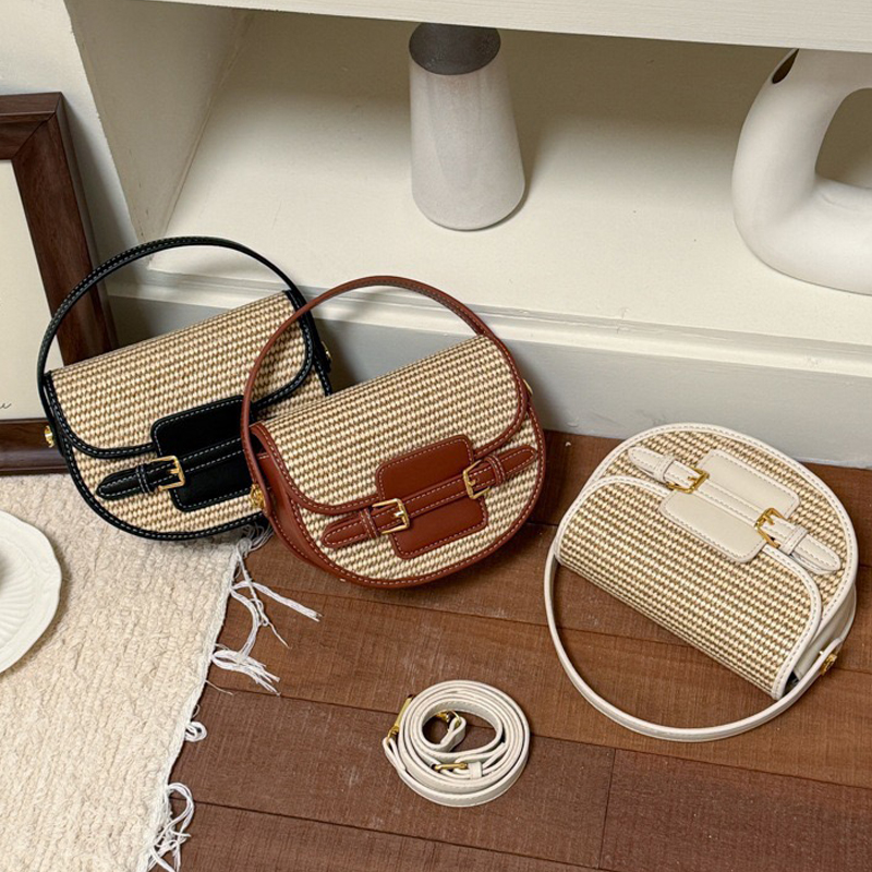 England Style Mini Straw Saddl - Luxury Bags Mini 评论和价格