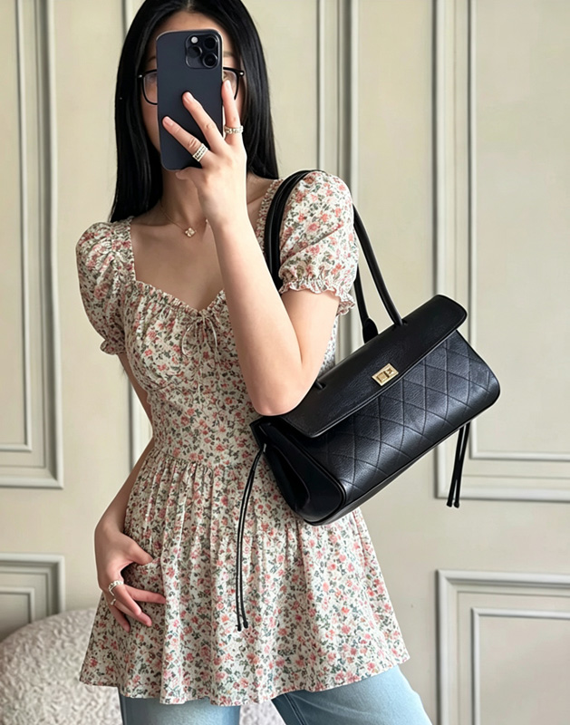 CLAREGQI  2026 New Genuine Lea - Structured Handbag Top Handle 评论和价格